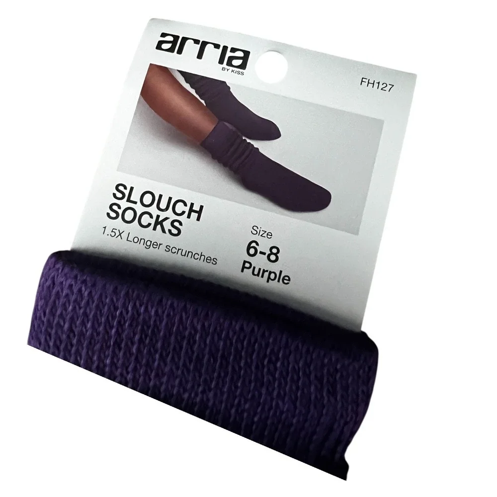 Arria Slouch 3 Pack Socks Bundle Spandex Fit Aerobics Retro Y2K Gift Shoe Sz 6-8